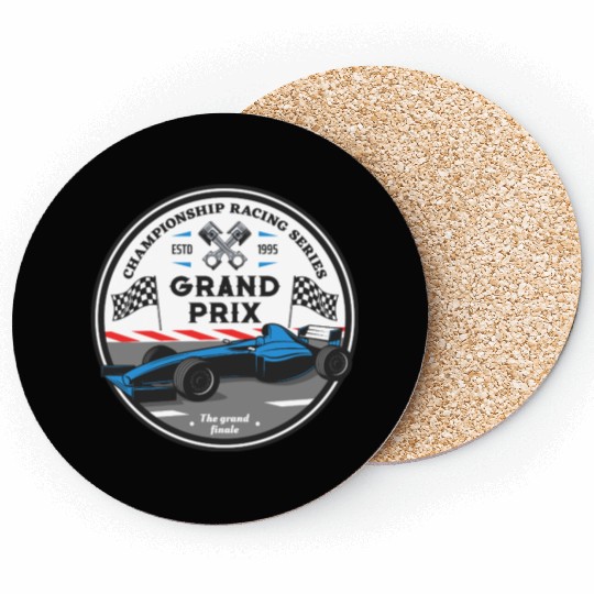 Racing Grand Prix Circle 1995 Coasters