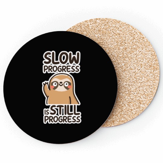 Adorable Sloth Motivation Coasters