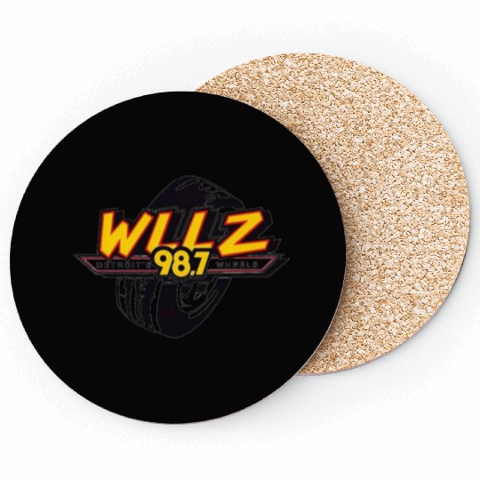 Old School Detroit Radio WLLZ Wheels Coasters