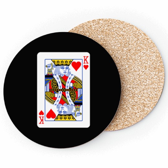 King Of Hearts Couple Coasters