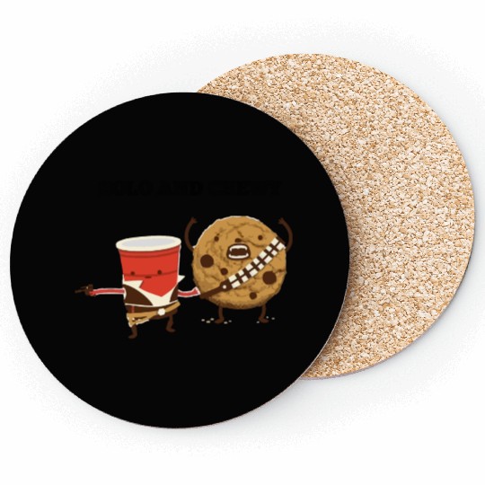 Funny star wars han solo and chewbacca Coasters