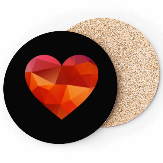 valentines day heart Coasters