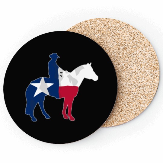 Texas Cowboy Flag Coasters