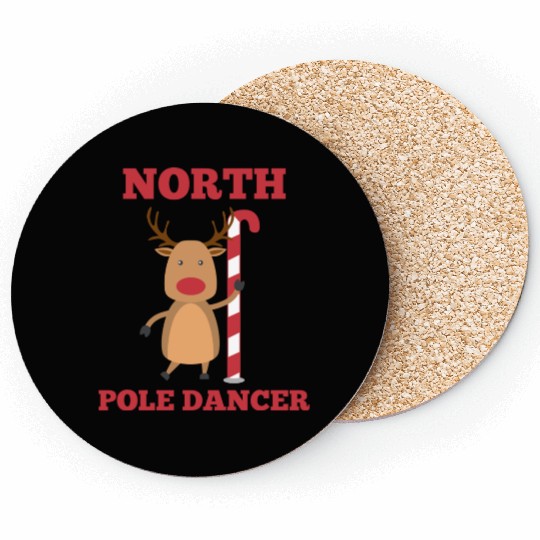 North Pole Dancer Coasters