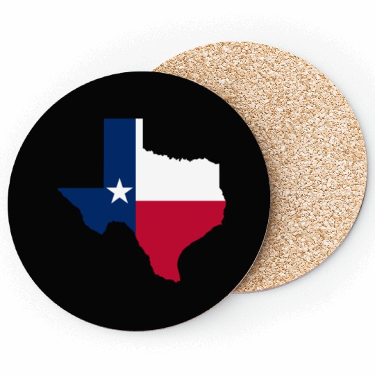 Texas State Flag Map Coasters
