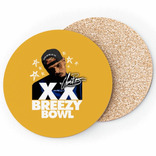 Breezy Bowl XX Coasters, Chris Brown 2025 Concert Merch