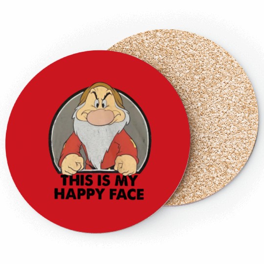 Disney Snow White Grumpy  Coasters, Funny Grumpy Seven Dwarfs Coasters,  Disneyland Vacation 2024 Trip Coasters