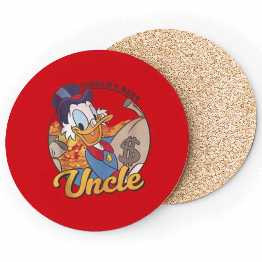 Disneys Ducktales Scrooge Mcduck World's Best Uncle Coasters
