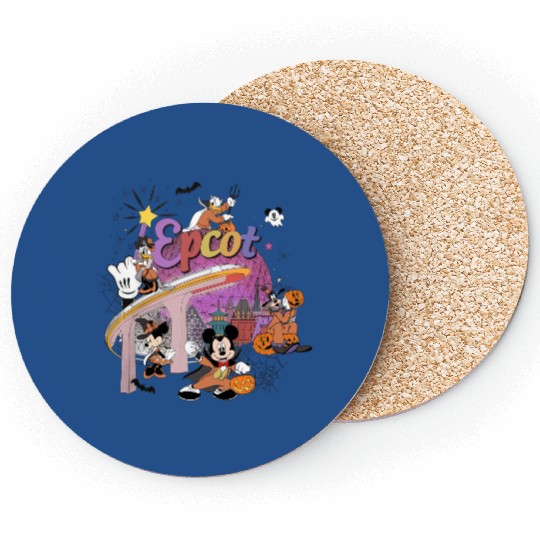 Disney Epcot Halloween  Coasters, Mickey and Friends