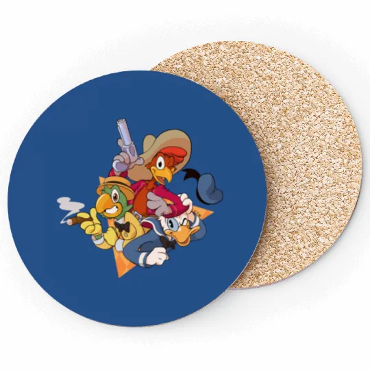 The Three Caballeros Coasters, Disney Amigo Coasters, 3 Amigos Coasters, Donald Duck Coasters