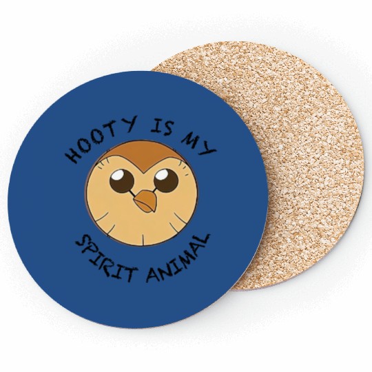 Hooty is My Spirit Animal Coasters, Disney The Owl House, Funny Owl House Unisex Coasters, Cartoon for fan,  Coasters, Disney Coasters