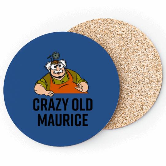 Beauty And The Beast Crazy Old Maurice Dad Coasters, Funny Disney Dad Coasters