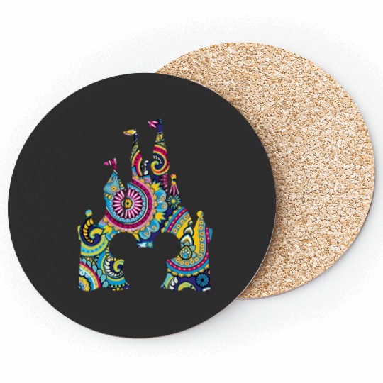 Disney Castle Sublimation Mickey Coasters
