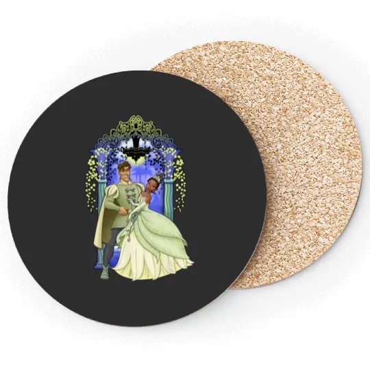Disney Princess And The Frog Tiana And Naveen Portrait Coasters