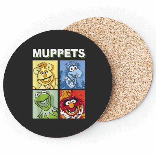 Disneyss The Muppets Fozzie Gonzo K the frog Animal Logo Coasters