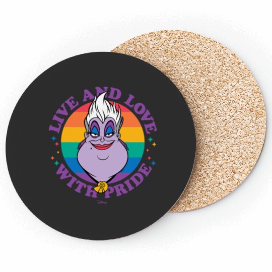 Disney Villains Ursula Live And Love With Pride Coasters