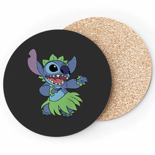Disney Lilo Stitch Hula Dance Stitch Small Pocket Logo Coasters