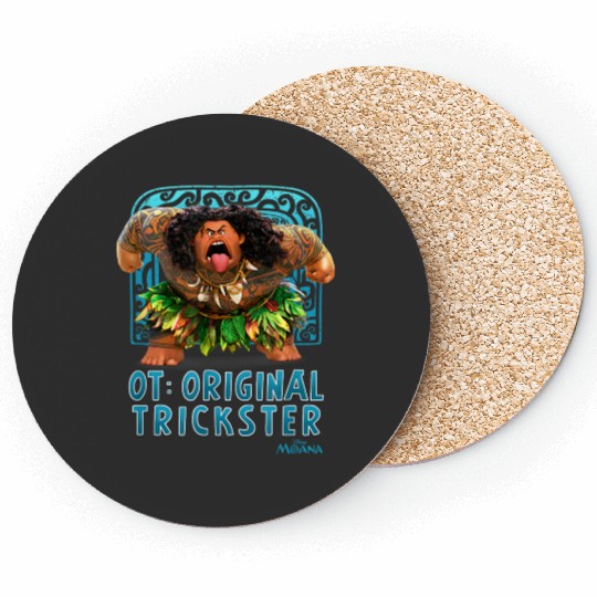 Disney Moana Maui Ot Original Trickster Big Chest Portrait Coasters