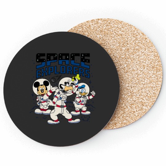 Disney Mickey Goofy Donald Space Explorers Coasters