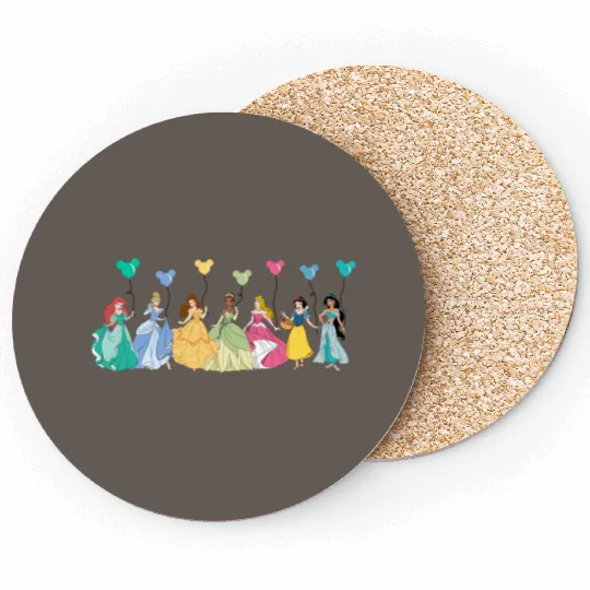 Discover Disney Princess Balloons Coasters, Disney Girls Coasters