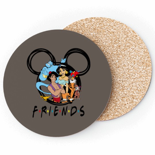 Aladdin Friends Coasters, Aladdin Coasters, Disney World Coasters, Disneyland Coasters