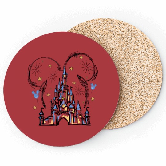 Cinde Castle Coasters, Disney  Coasters, Magic Kingdom Coasters