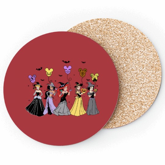 Disney Princess Characters Halloween Balloon Mickey Ears Coasters, Disneyland Vacation Halloween Party Gift