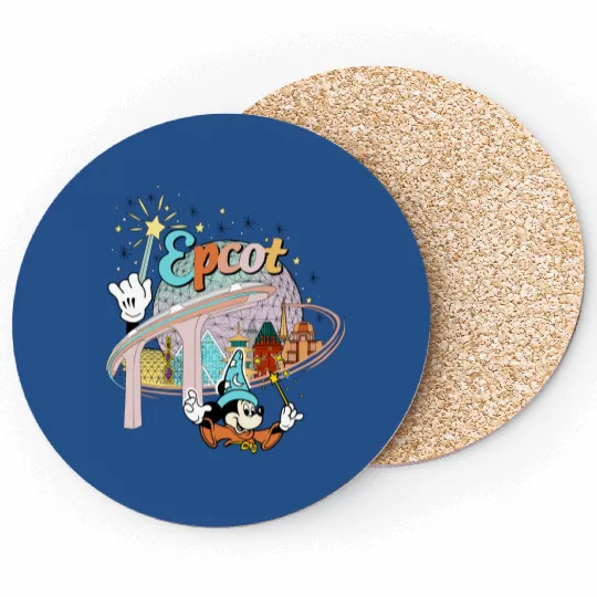 Disney Epcot Coasters, Vintage Epcot 1982 Coasters
