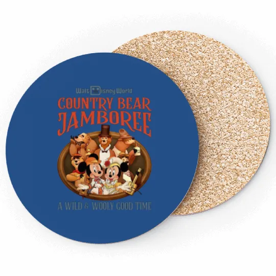Disney Country Bear Jamboree Coasters, Mickey Country Bear Coasters