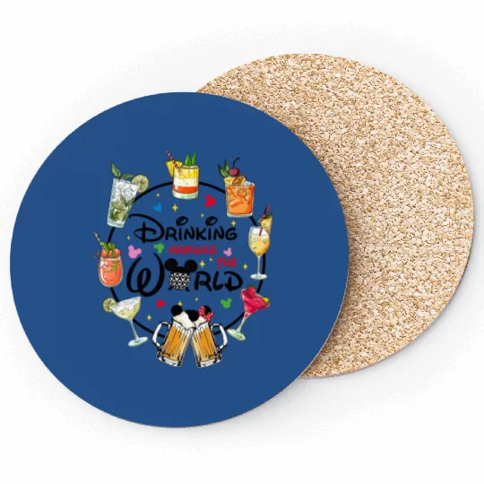 Snacking Around The World, Drinking Around The World, World Traveler Coasters, Disney Family Coasters