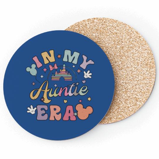 In My Auntie Era Coasters, Disney Aunt Coasters, Ears Coasters for Auntie