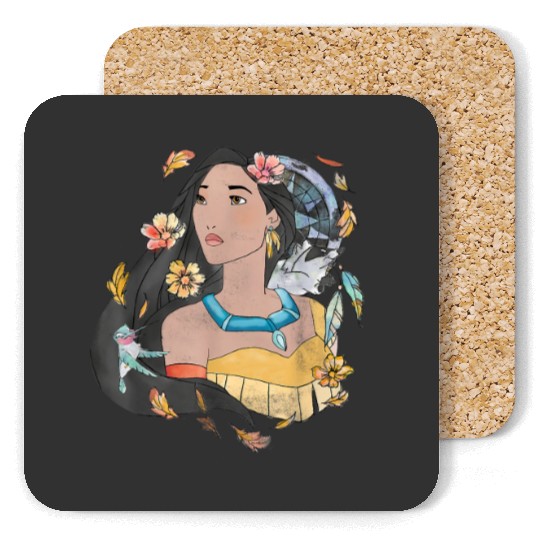 Disney Pocahontas Dreamcatcher Watercolor Graphi Coasters