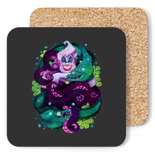 Disney The Little Mermaid Ursula Sea Witch Paint Coasters