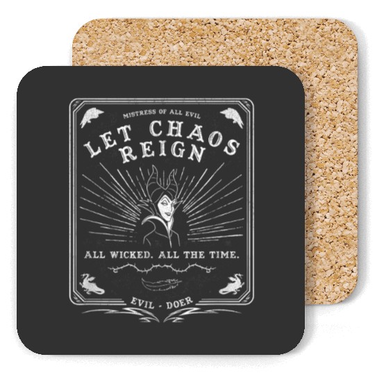 Disney Villains Maleficent Let Chaos Reign Tarot Coasters