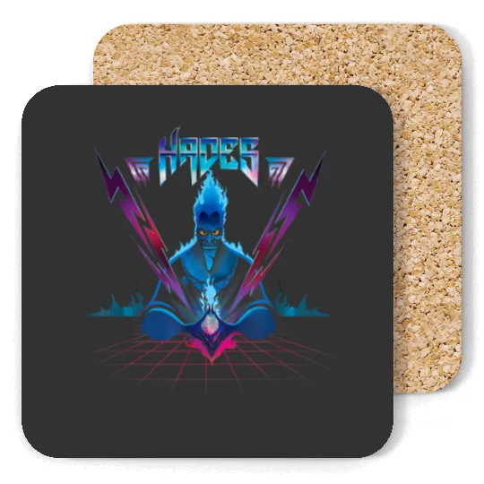 Disney Villains Hades 90s Rock Band Coasters