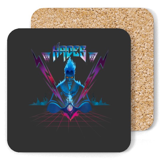 Disney Villains Hades 90s Rock Band Coasters
