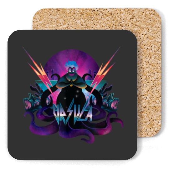 Disney Villains Ursula 90s Rock Band Neon Tank T Coasters