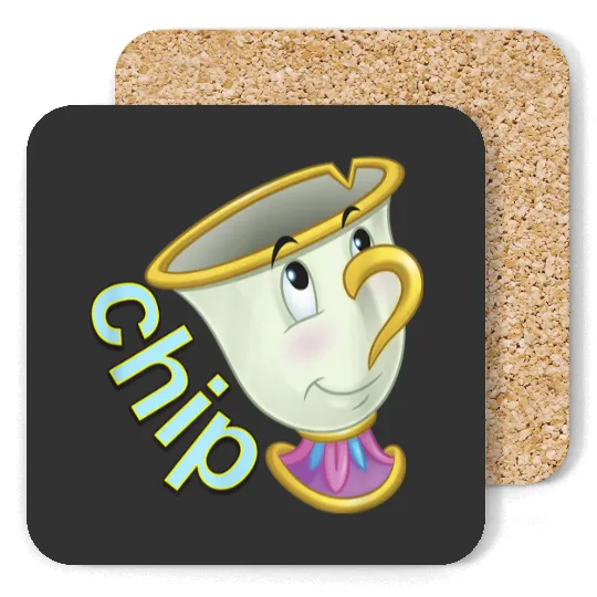 Disney Beauty The Beast Chip Side Profile 8652 Coasters