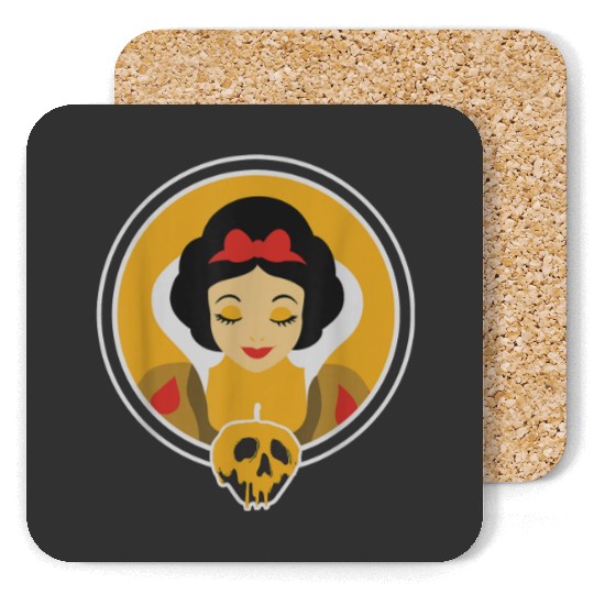 Discover Disney Snow White and Poisoned Apple Halloween 9 Coasters
