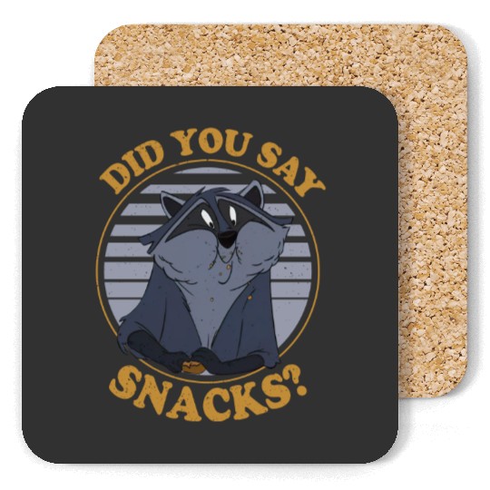 Vintage Disney Pocahontas Meeko Raccoon Did You Say Snacks Coasters