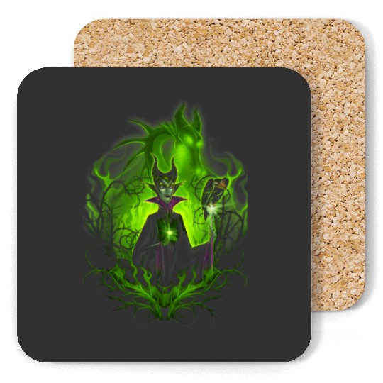 Disney Sleeping Beauty Dark Detailed Maleficent Coasters