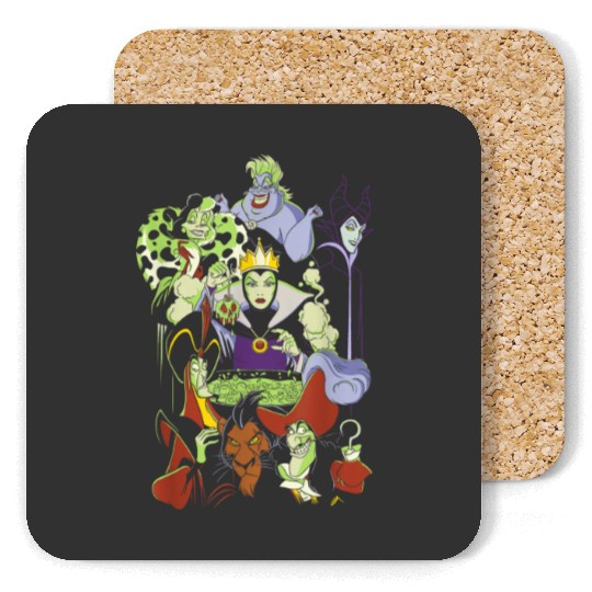 Discover Disney Villains Cauldron Group Shot Coasters
