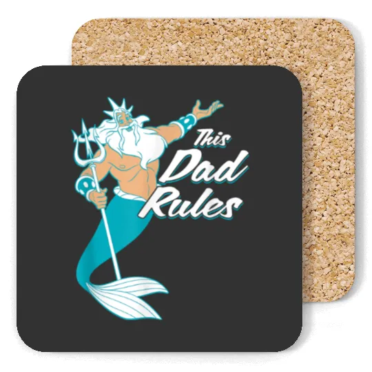 Discover Disney The Little Mermaid King Triton Dad Mens 8 Coasters