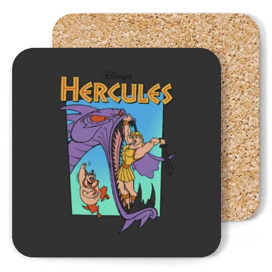 Disney Hercules Hydra Battle Retro Graphic Coasters