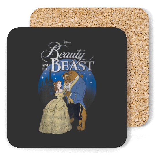 Disney Beauty And The Beast Classic Title Logo P Coasters