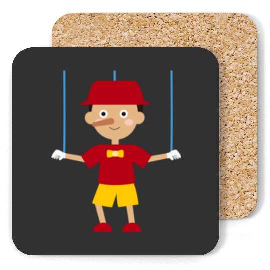 Waltdisneyworld Pinocchio Artwork Art 3 Coasters