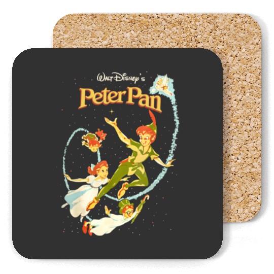 Disney Peter Pan Coasters, Peter Pan Vintage Coasters, Disneyland Vacation Coasters