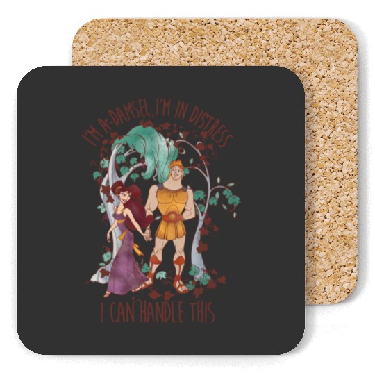 Retro Disney Hercules Meg I'm In Distress I Can Handle This Coasters