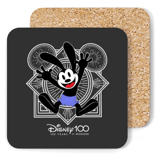 Disney Oswald The Lucky Rabbit Coasters, Oswald Coasters, Disney 100 Years of Wonder Coasters, Disneyland 100th Anniversary Coasters