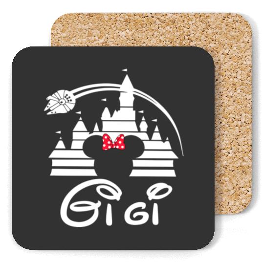 Gigi Mouse Coasters, Grandma Mouse Coasters, Disney Family Coasters, Disney Coasters, Disney Grandma Coasters
